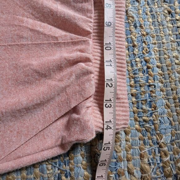 Peach Pink Joggers S Athleisure Cozy Loungewear Drawstring Soft Knit Casual - Picture 5 of 8